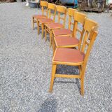 6 bistro chairs from the 40s