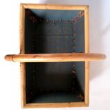 Wood and bamboo picking basket