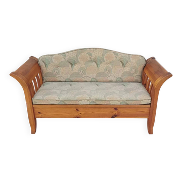 Banquette vintage en pin