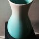 Large vase ceramic signed turquoise blue vallauris Ricard, around 1960.