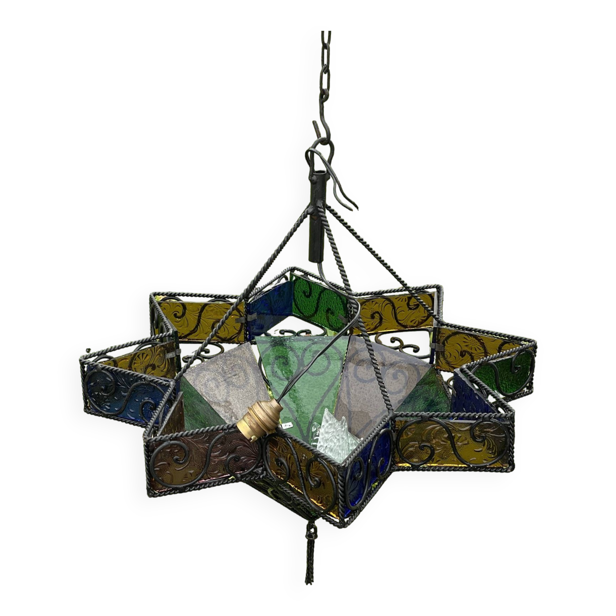 Oriental star chandelier from the 70s