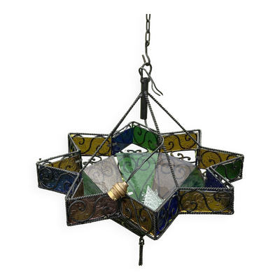 Lustre étoile oriental année 70