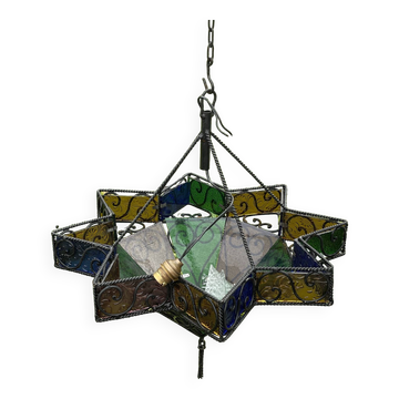Lustre étoile oriental année 70