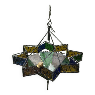 Oriental star chandelier from the 70s