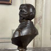Bronze bust of Admiral Hucos, signed Dubray 1854