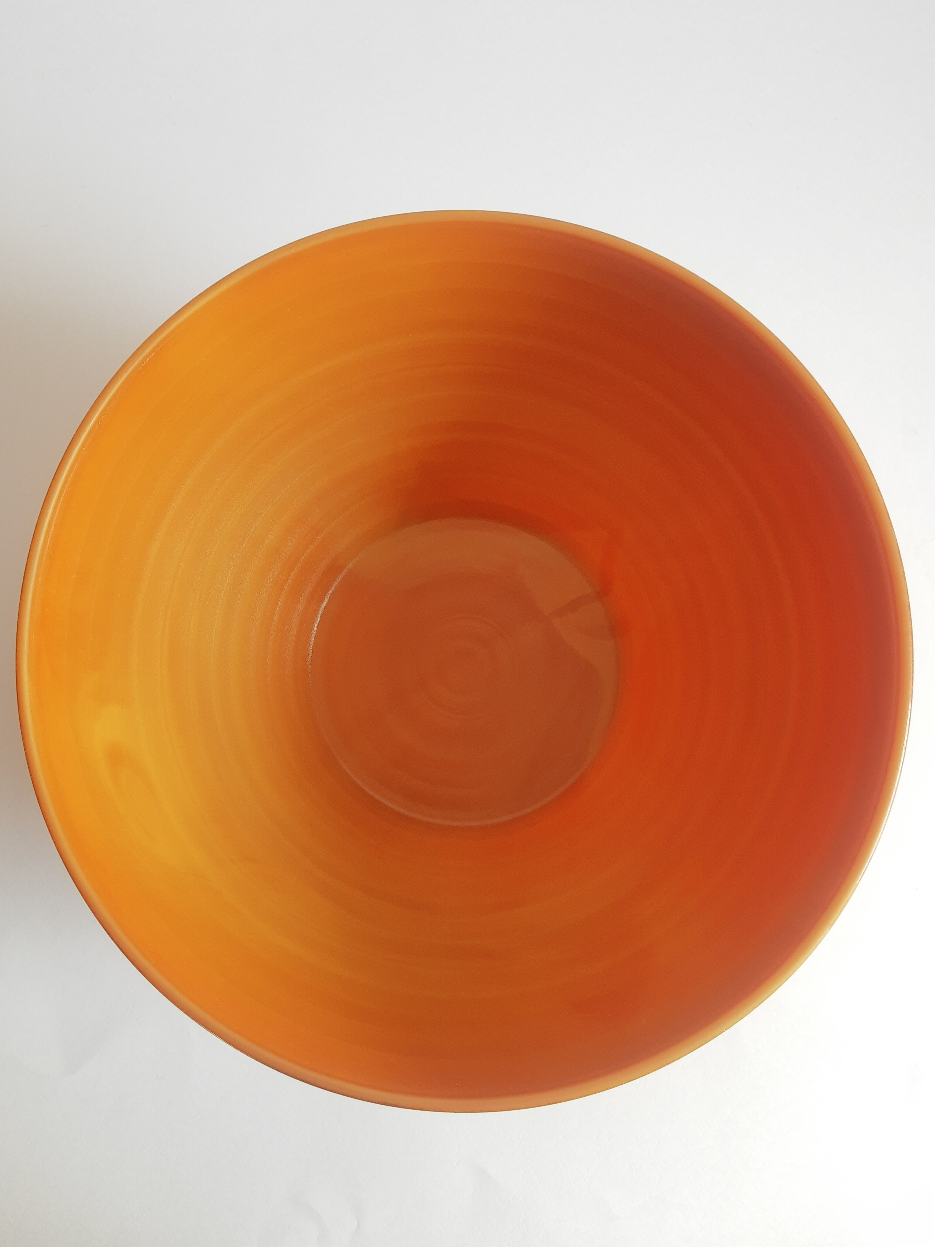 Vintage 70s Volcan brown opaline salad bowl