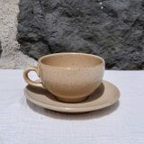 Stoneware cup with saucer Grès du Marais