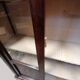 Antique mahogany veneer display cabinet from the 19th century - Louis Philippe style