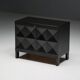 Brutalist De Coene Cabinet in Stained Oak, Belgium, 1970s