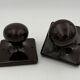 Vintage chestnut hooks porcelain Halga