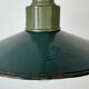 Industrial Petrol Enamel Military Pendant Lamp with Cast Aluminium Top