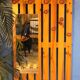 "Planches" wall coat holder 1980s