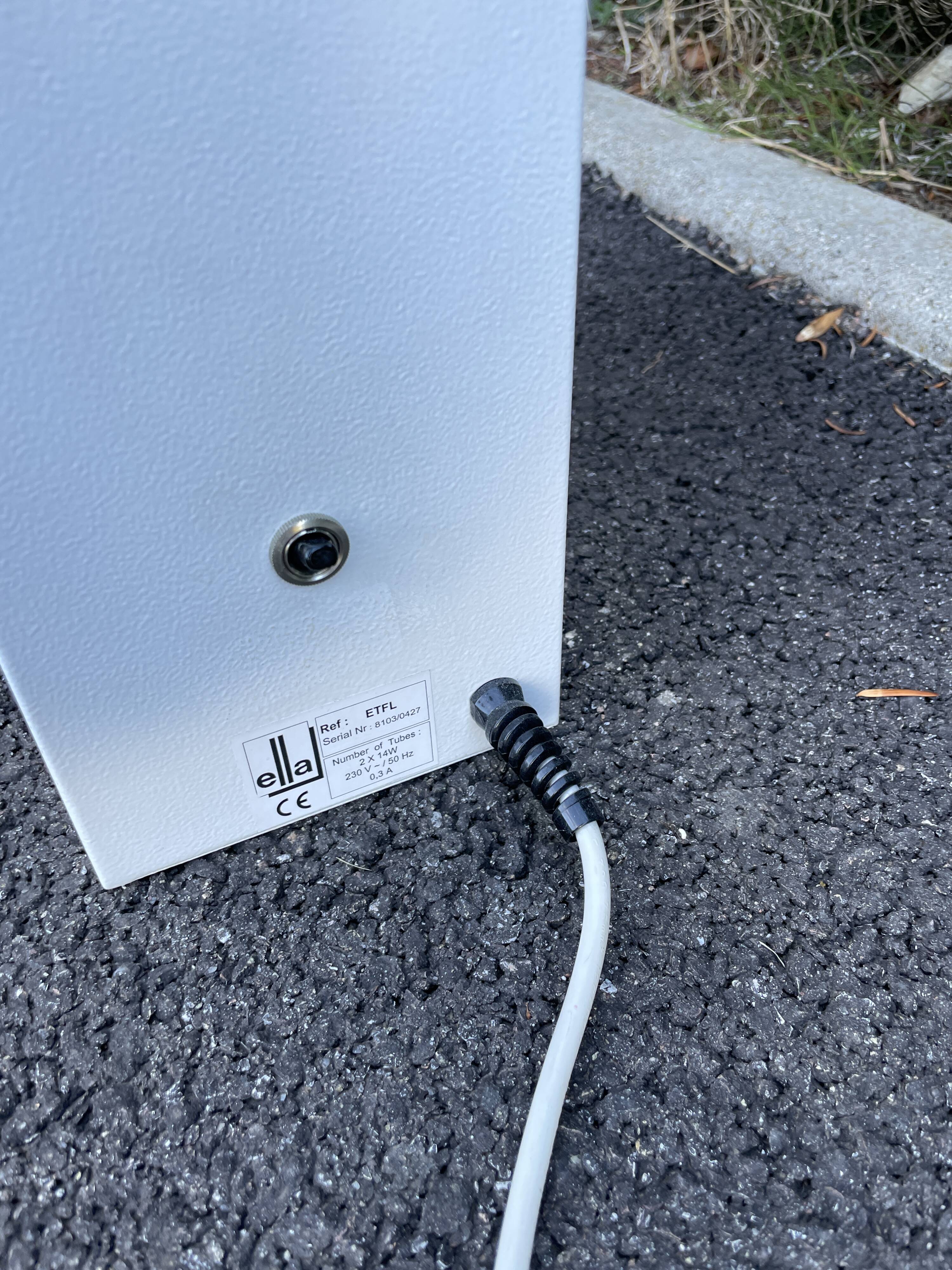 Vintage lamp optometric luminous scale Monoyer vintage lamp