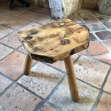 Renovated tripod farm stool