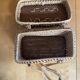 Old Basket Natural Woven Fibre + Wooden Lid Double Handle Wine