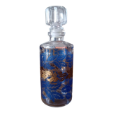 Molded glass  decor leaf with vintage cap