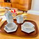Vintage ceramic coffee service Idlas "felucca"