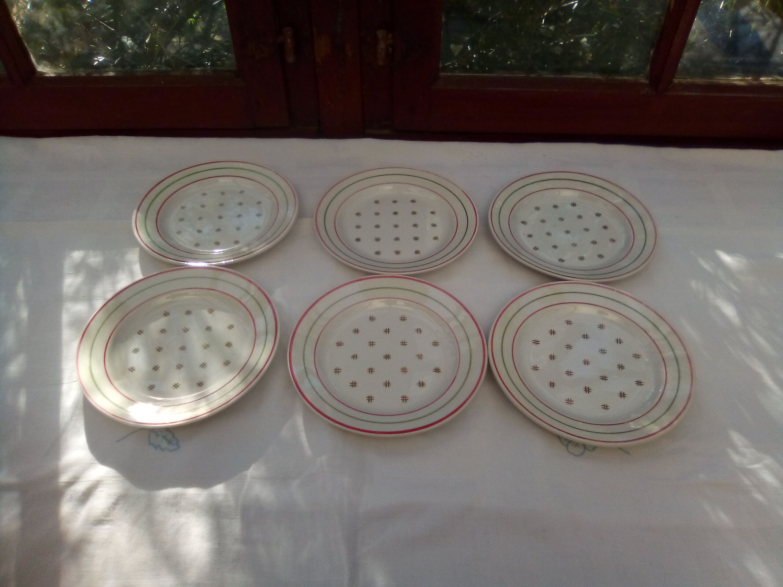 2 Anciennes Assiettes à Dessert, LUNEVILLE KG Modèle Mésange  D Luneville Kg Modele Mesange 1260146716