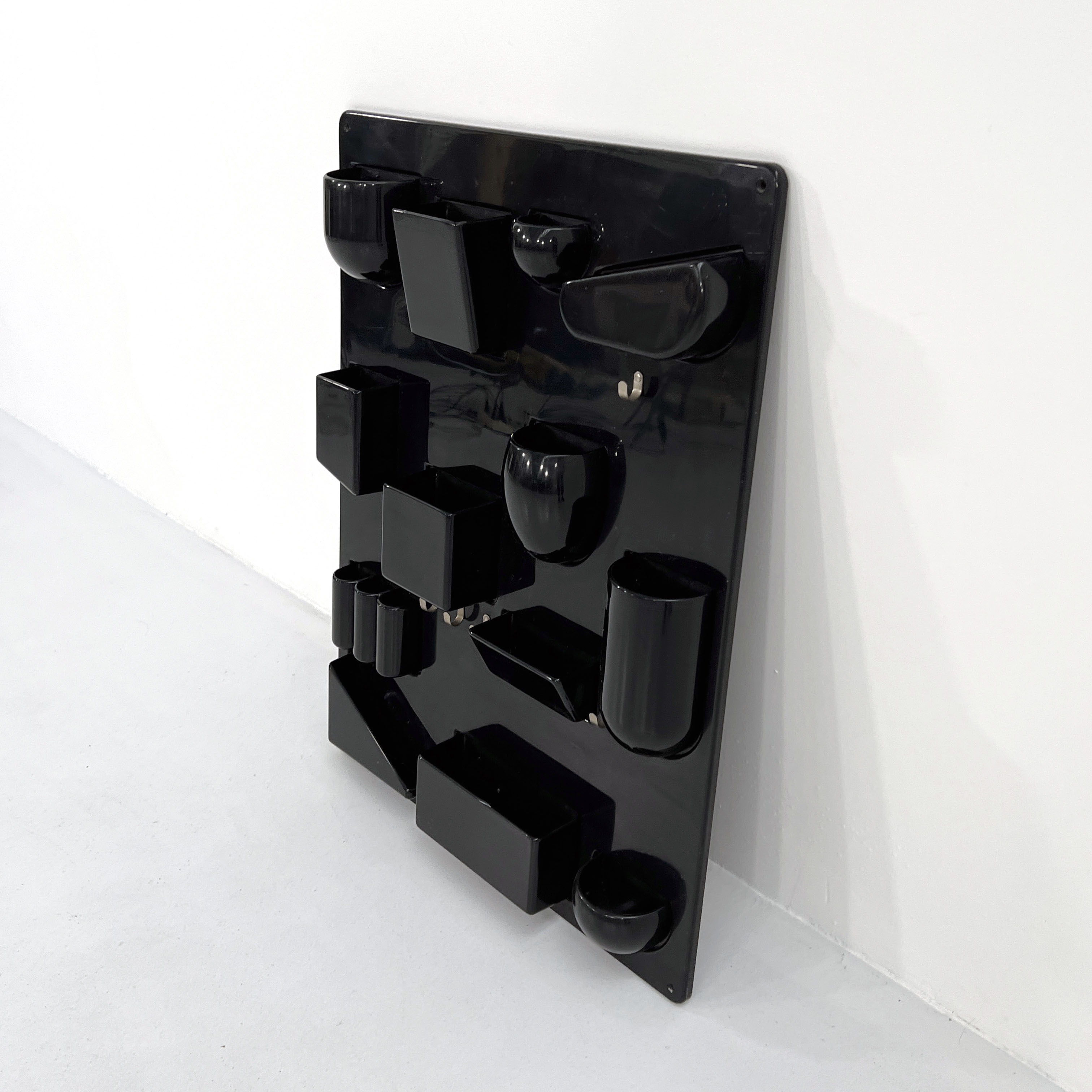 Black wall organizer Utensilo by Dorothee Becker for Design M, 1960