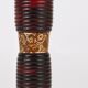 Decorative Kokeshi doll sculpture from northern Japan, hand-painted, signed.