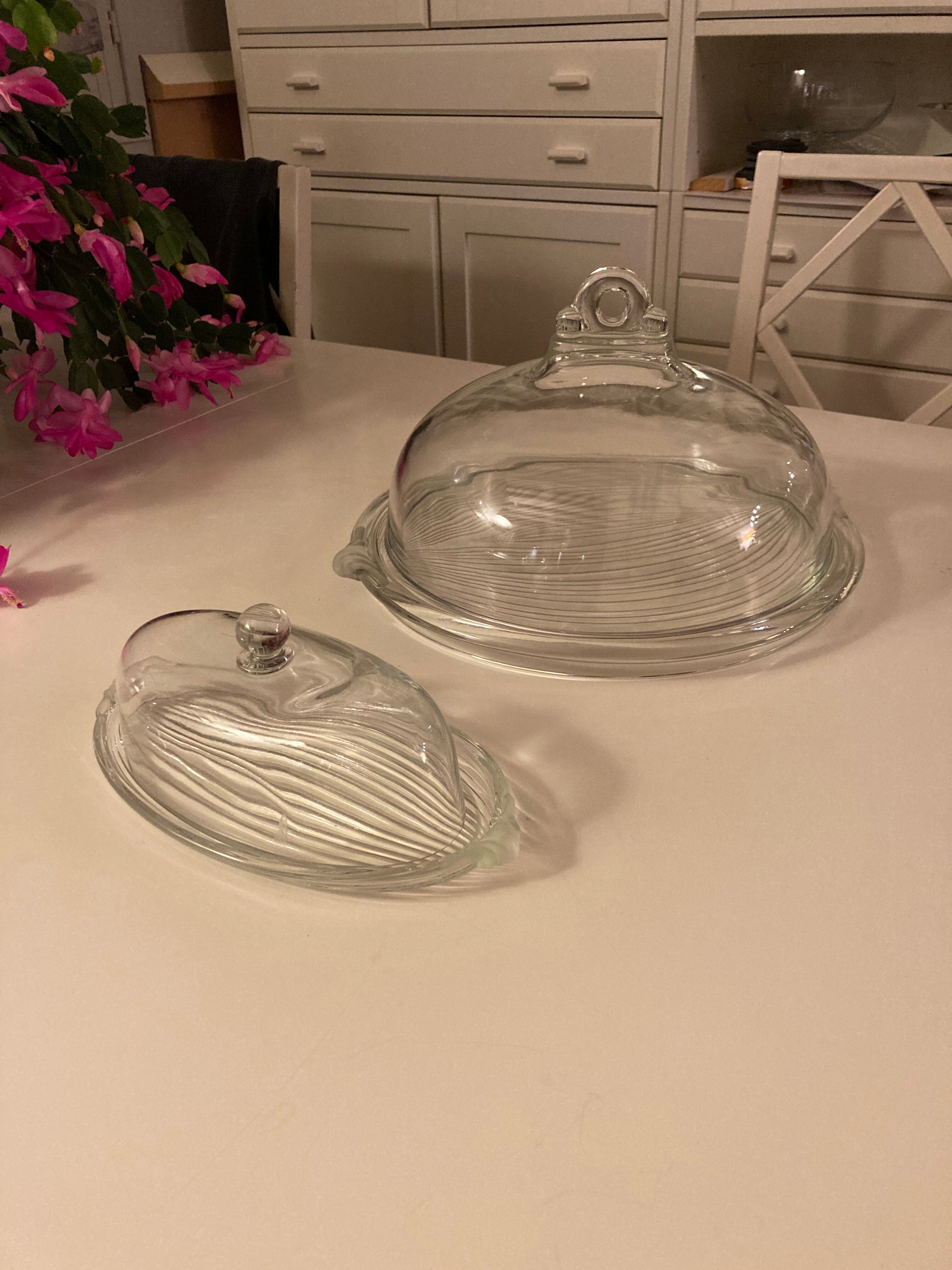 Cheese platter with bell and butter dish