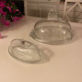 Cheese platter with bell and butter dish