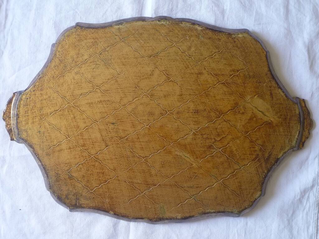 Florentine tray Italy, vintage