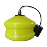 Hanging in yellow opaline 60 70 years