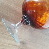 Amber glass cup
