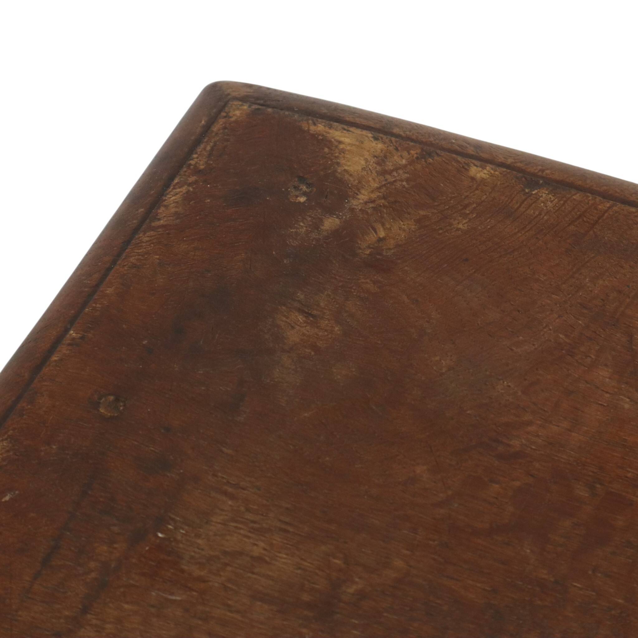 Tabouret en chêne massif anglais, 19e siècle