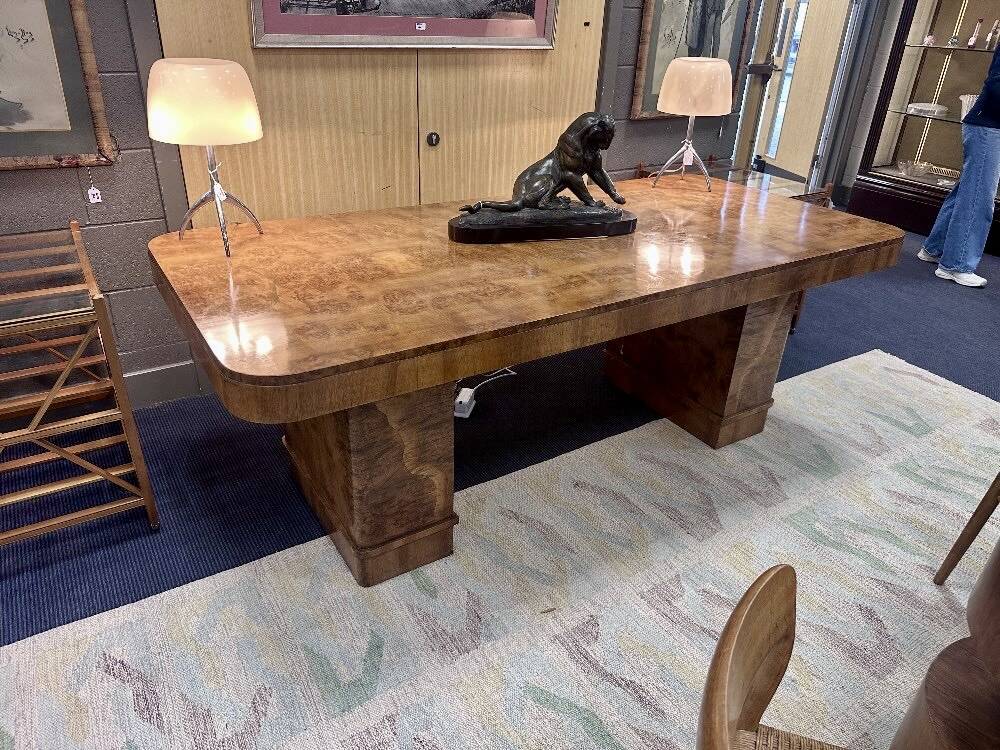 Art Deco dining / conference table / desk, Harry & Lou Epstein attributed