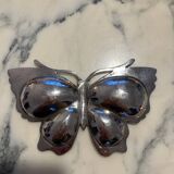 Vintage silver-plated butterfly catchall tray