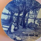 Earthenware dish Delft Boch La Louvière