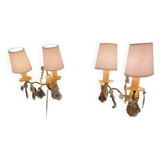 Pair of Tasseled Sconces