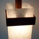 Scandinavian suspension in perspex and teak from the 60s/70s.