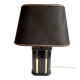 Lampe céramique noir et doré