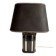 Lampe céramique noir et doré