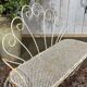 Banc de jardin en fer forgé des années 1950