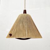Teak pendant lamp Type 324 from the mid-century by Temde, 1960s.