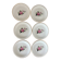 6 Amandinoise dessert plates