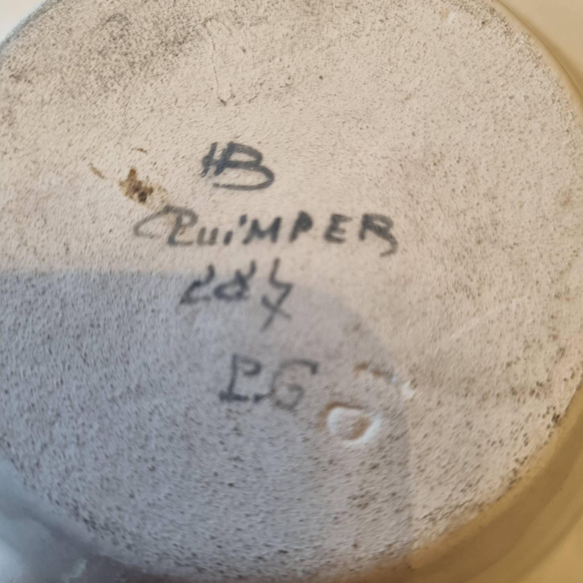 New ashtray from 1970, HB Henriot Quimper Brittany