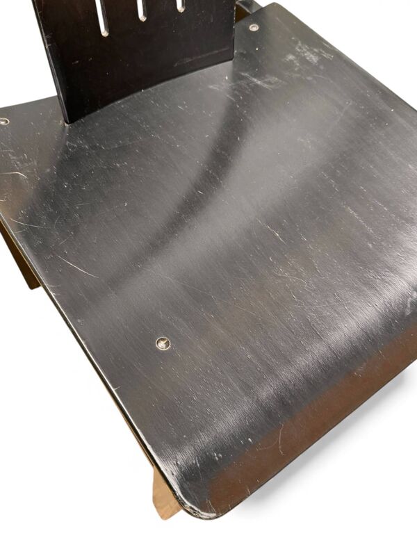 Série de 3 chaises Baumann noires, modèle Argos