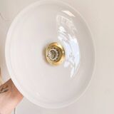 White opaline pendant light