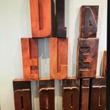 Print letters (20) - wood (pear)