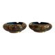 Cendriers en émaux cloisonnés. Lot de 2 cendriers