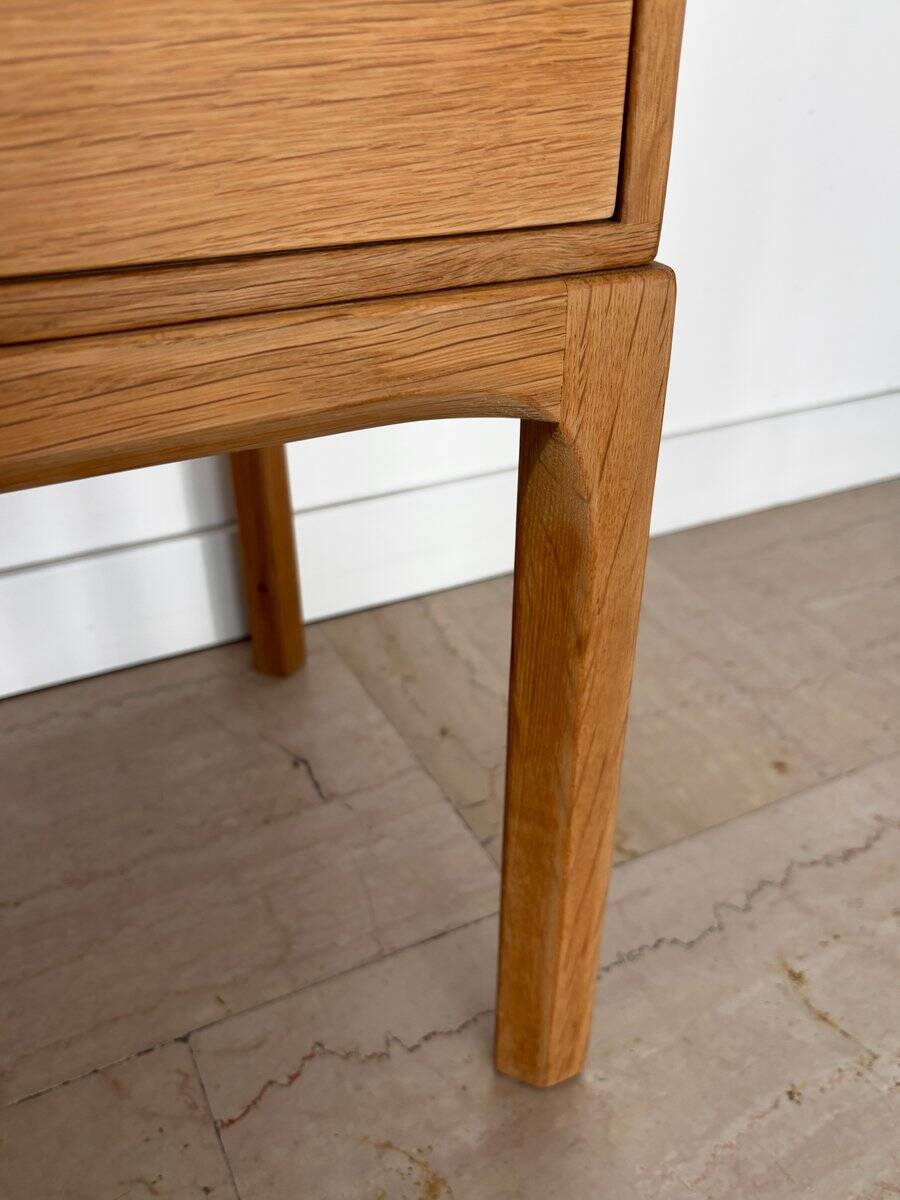 Scandinavian Nightstands in Oak by Kai Kristiansen for Aksel Kjersgaard, 1960s, Set of 2