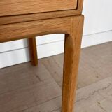 Scandinavian Nightstands in Oak by Kai Kristiansen for Aksel Kjersgaard, 1960s, Set of 2