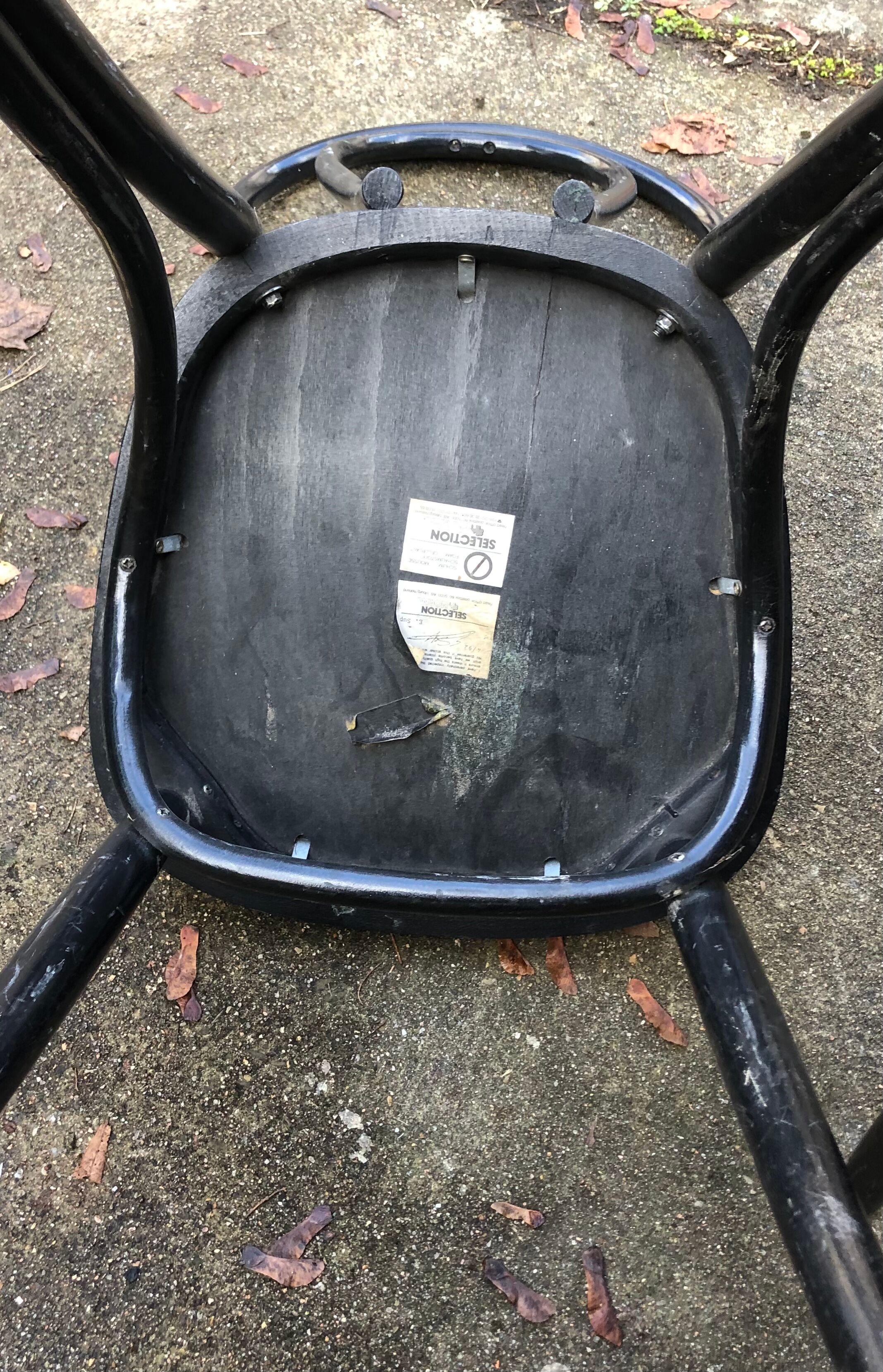 4 Wooden bistro chairs