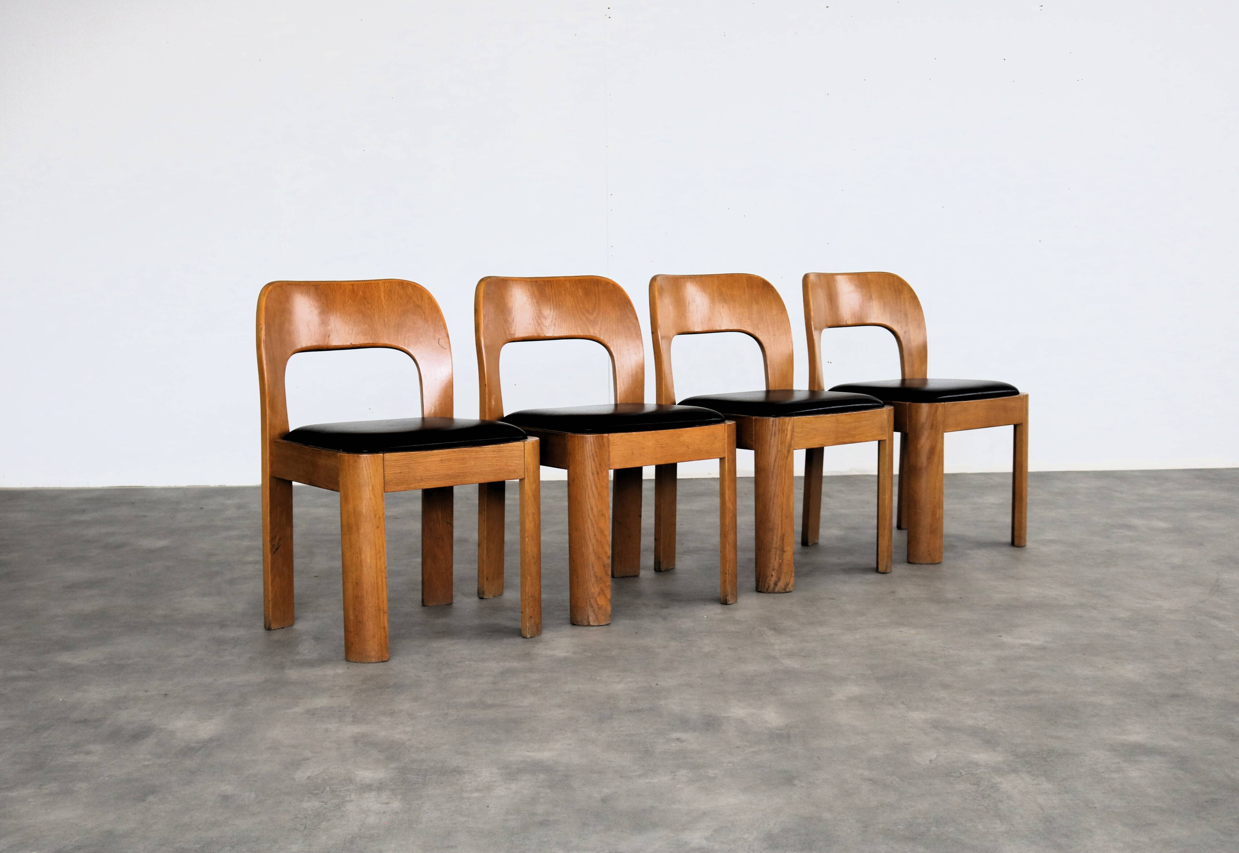 vintage eetkamerstoelen | stoelen | jaren 60 | eiken