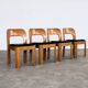 4 chaises de salle à manger en chêne, 1960